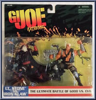 Lt. Stone vs. Iron Klaw from G.I. Joe Extreme - Basic Series manufactured by Kenner [Front]