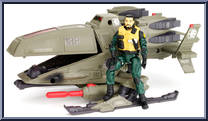 Ghost Hawk (with Tomahawk) from G.I. Joe - Pursuit of Cobra - Vehicles manufactured by Hasbro [Loose]