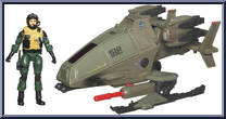 Ghost Hawk (with Tomahawk) from G.I. Joe - Pursuit of Cobra - Vehicles manufactured by Hasbro [Loose]