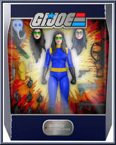 Baroness (Blue Suit) from G.I. Joe - Ultimates manufactured by Super7 [Front]