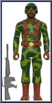 G.I. Joe Trooper (Camo Green Uniform) from G.I. Joe - ReAction Figures manufactured by Super7 [Loose]
