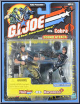 Flint vs. Baroness from G.I. Joe vs. Cobra - Basic Series manufactured by Hasbro [Front]