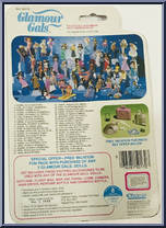 Erin in Golden Glitter from Glamour Gals - Basic Series manufactured by Kenner [Back]