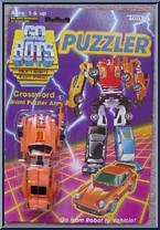 Crossword from Go-Bots - Puzzler Go-Bots manufactured by Tonka [Front]