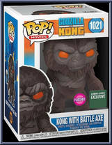 Kong with Battle Axe (Flocked) from Godzilla vs Kong - Pop! Vinyl Figures manufactured by Funko [Front]