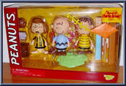 Peppermint Patty (Open Mouth) / Charlie Brown (Smiling) / Linus (Frowning) Action Figure