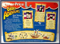Bad Bones Pirates from Great Adventures - Basic Series manufactured by Fisher-Price [Back]