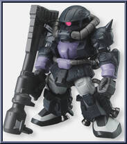 MS-06R-1A Zaku II High Mobility Type (Black Tri-Stars Custom) from Gundam Converge - Basic Series manufactured by Bandai [Loose]