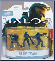 Blue Team from Halo 3 - Heroic Collection manufactured by McFarlane [Front]