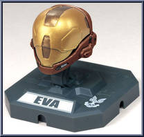 Scout (Red) / Master Chief (Green) / EVA (Brown) from Halo 3 - Helmets - Series 2 manufactured by McFarlane [Loose]