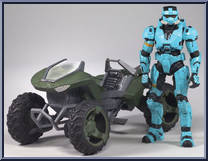 Mongoose (with Spartan EOD Cyan) from Halo 3 - Series 6 - Vehicles manufactured by McFarlane [Loose]