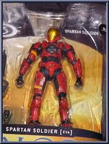 Spartan Soldier EVA (Red) (Mass) from Halo 3 - Series 1 - Multiplayer manufactured by McFarlane [Front]