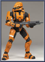 Spartan Soldier Scout (Orange) (Game Station) Action Figure