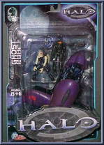 Ghost (with Elite, Jackal & Master Chief) from Halo - Series 2 manufactured by Joyride Studios [Front]