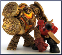 Red / Golden Army Soldier from Hellboy II - B.P.R.D. Buddies manufactured by Mezco [Loose]