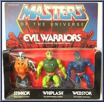 Evil Warriors - Stinkor, Whiplash & Webstor from He-Man - Masters of the Universe - Multi-Packs manufactured by Mattel [Front]
