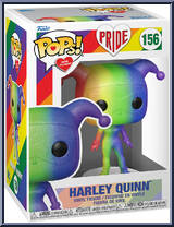 Harley Quinn (Rainbow Glitter) from Heroes - Pride Pop! manufactured by Funko [Front]