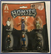Joker / Flygirl / Mr. Pitt / El Lurch / Giggles / Payday from Homies - Series  3 manufactured by Homieshop [Front]