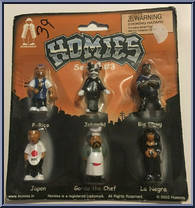 P-Rico / Jokawild / Big Dawg / Japon / Gordo the Chef / La Negra from Homies - Series  3 manufactured by Homieshop [Front]