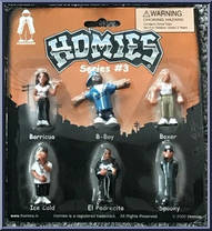 Borricua / B-Boy / Boxer / Ice Cold / El Padrecito / Spooky from Homies - Series  3 manufactured by Homieshop [Front]