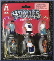 Sleepy / Buddha / Topo / Melon / Willie G / Shorty from Homies - Series  4 manufactured by Homieshop [Front]