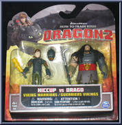 Hiccup vs Drago from How to Train Your Dragon 2 - Mini Figures manufactured by Spinmaster [Front]