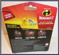 Jack-Jack & Raccoon from Incredibles 2 - Junior Supers manufactured by Jakks Pacific [Back]