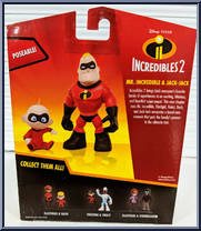Mr. Incredible & Jack-Jack from Incredibles 2 - Junior Supers manufactured by Jakks Pacific [Back]