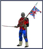 Eddie (Trooper) from Iron Maiden - Clothed Retro manufactured by Neca [Loose]