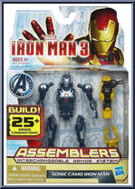 Iron Man (Sonic Camo) from Iron Man 3 - Movie - Assemblers manufactured by Hasbro [Front]