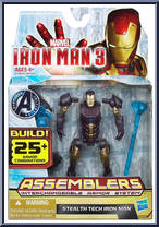 Iron Man (Stealth Tech) from Iron Man 3 - Movie - Assemblers manufactured by Hasbro [Front]