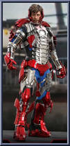 Iron Man Mark II (Mark V Suit Up Version) from Iron Man - Basic Series manufactured by Hot Toys [Loose]