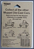 Animal from Jim Henson's Muppet - Die-Cast manufactured by Tomy [Back]