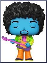 Jimi Hendrix (Black Light / Blue Face) Action Figure