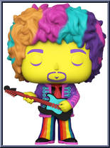 Jimi Hendrix (Black Light / Yellow Face) Action Figure