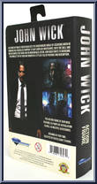 John Wick from John Wick - VHS manufactured by Diamond Select [Back]