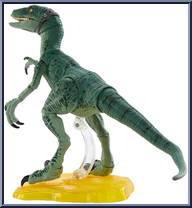 Velociraptor Delta from Jurassic Park - Amber Collection - Dinos manufactured by Mattel [Loose]