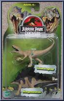Velociraptor (Tan) / Stegosaurus (Tan) from Jurassic Park Dinosaurs (2004) - Dinosaur Packs manufactured by Hasbro [Front]