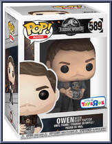 Owen with Baby Raptor from Jurassic Park - Pop! Vinyl Figures manufactured by Funko [Front]