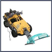 All Terrain Dino Trapper from Jurassic Park III - Vehicles manufactured by Hasbro [Loose]