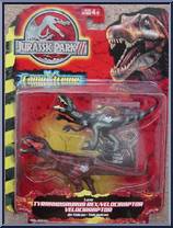 Lava T-Rex & Velociraptor from Jurassic Park III - CamoXtreme 2-packs manufactured by Hasbro [Front]