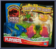 Trapping the Dinos from Jurassic Park Junior - Medium manufactured by Playskool [Front]