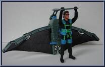 Glider Pack with Ian Malcolm from Jurassic Park - Lost World - Vehicle / Figure Packs manufactured by Kenner [Glider]