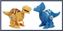 Tyrannosaurus Rex vs Triceratops from Jurassic World - Brawlasaurs manufactured by Hasbro [Loose]