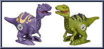Velociraptor vs Allosaurus from Jurassic World - Brawlasaurs manufactured by Hasbro [Loose]