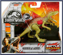 Herrerasaurus from Jurassic World 2 - Battle Damage manufactured by Mattel [Front]