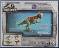 Pachycephalosaurus from Jurassic World 2 - Battle Damage manufactured by Mattel [Back]