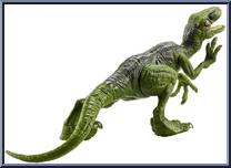 Velociraptor (Green) from Jurassic World 2 - Attack Packs manufactured by Mattel [Loose]