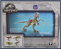 Velociraptor "Blue" from Jurassic World 2 - Battle Damage manufactured by Mattel [Back]