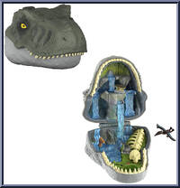 Tyrannosaurus Rex from Jurassic World - Rebirth - Micro Adventures manufactured by Mattel [Loose]